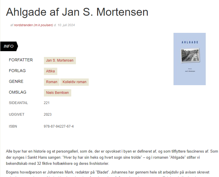 Screendump af anmeldelse - Bogrummet