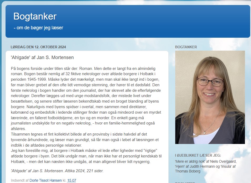 Screendump af anmeldelse - Bogtanker