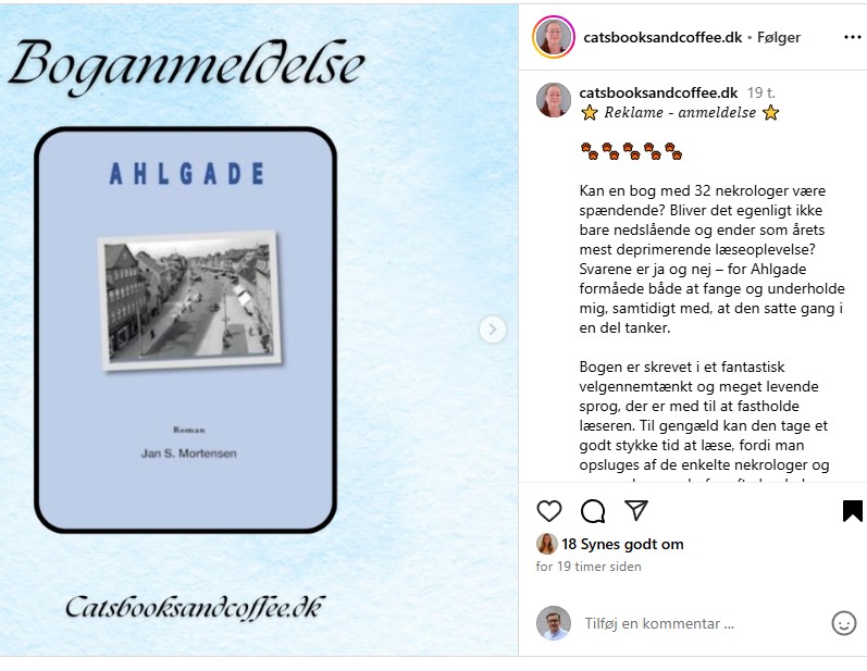 Screendump af anmeldelse - Cats, Books and Coffee - 1
